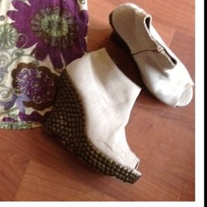 Jeffery Campbell Open Toe Wedge, 10