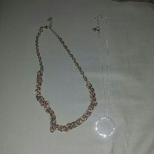 Necklace gold &silver