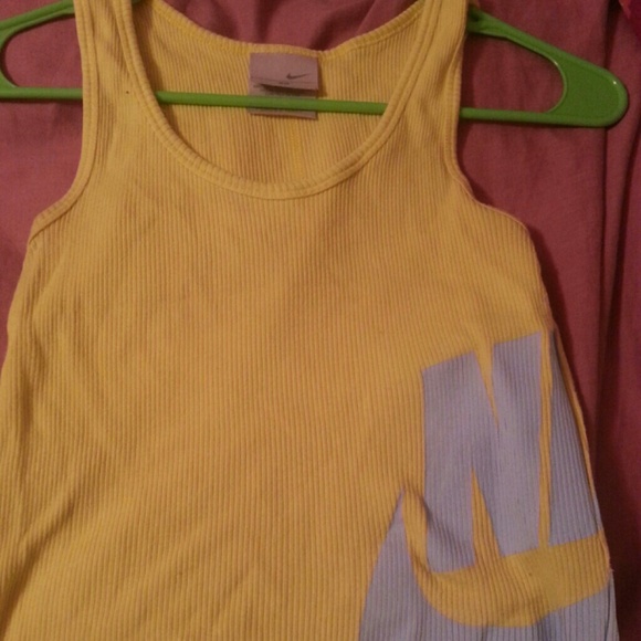 Yellow Nike Sporting Tank