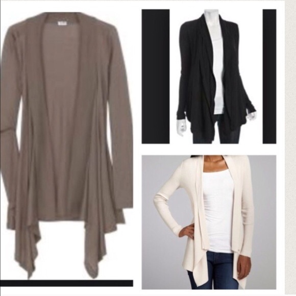 π₯π₯Black asymmetrical open cardiganone-day sale - Picture 2 of 3