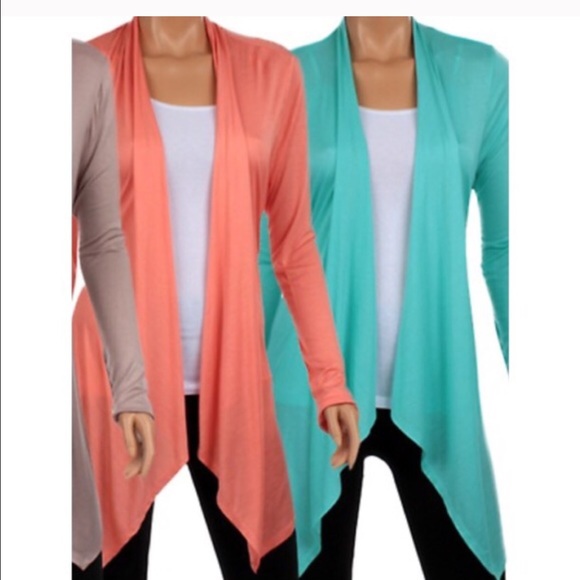 π₯π₯Black asymmetrical open cardiganone-day sale - Picture 3 of 3