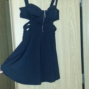 Black marciano mini dress