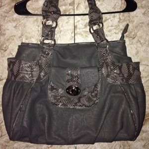 Large grey purse
