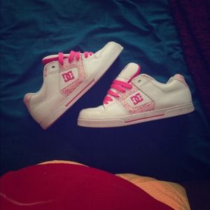 DC pink orange and white