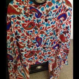 Printed silk blend Stole