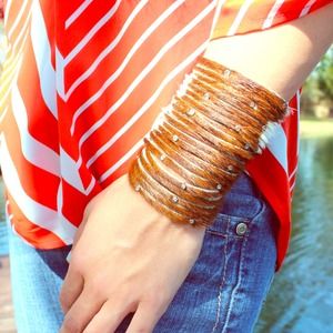 Huge Cowhide Leather Bracelet
