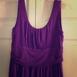 Flattering purple dress