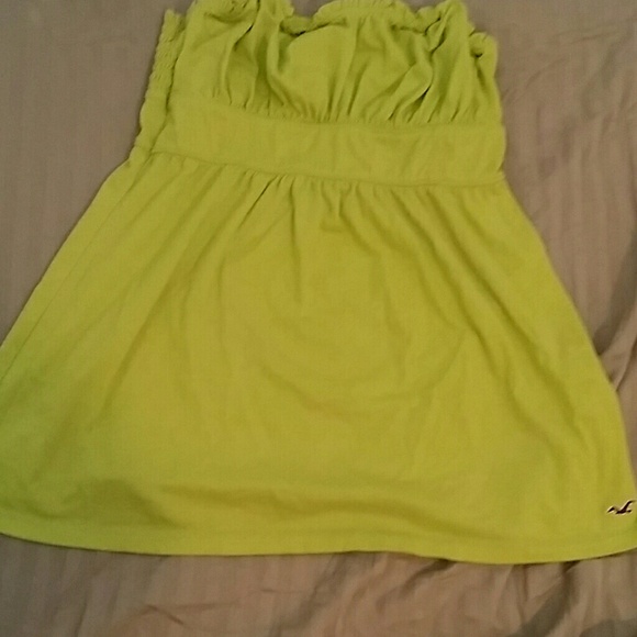 Line green strapless top!