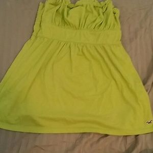 Line green strapless top!