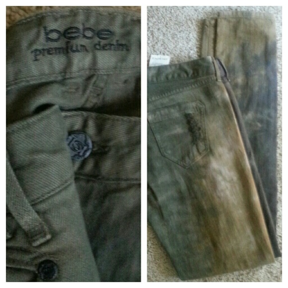 ❌SOLD❌BEBE Army Stone wash Jeans