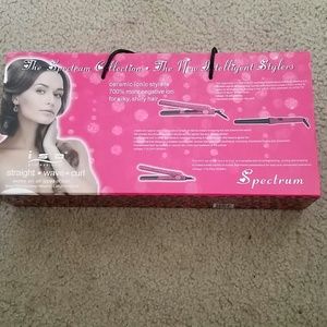 Flat iron curling set