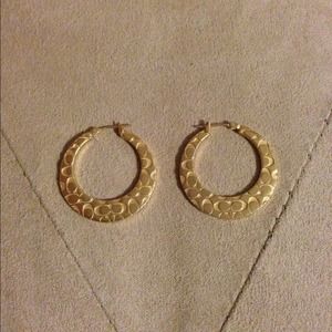 Coach earrings for pierced ears