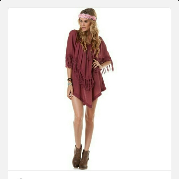 Billabong washed up fringe dress