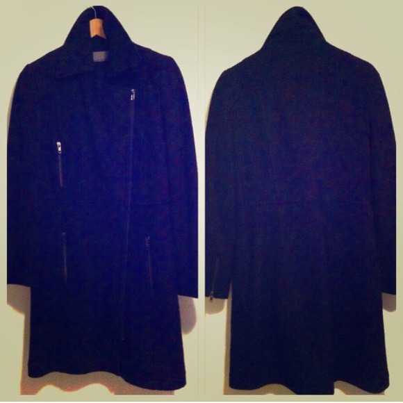 RSVP'd // Zara Basic Wool Coat w/ Zipper Details