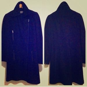 RSVP'd // Zara Basic Wool Coat w/ Zipper Details