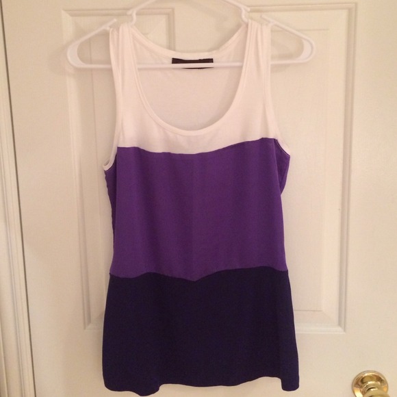 Purple and White Limited Tank Top