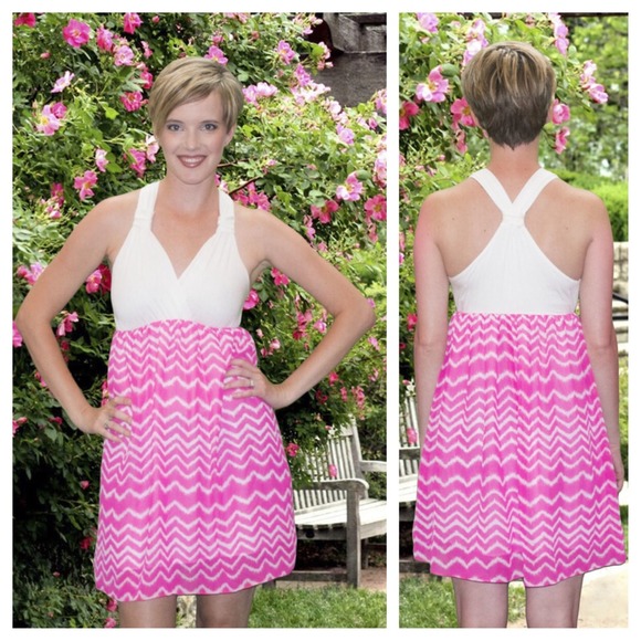 Pink and Ivory Dress