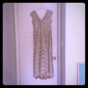 Gold formal evening gown