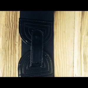 Black spandex belt