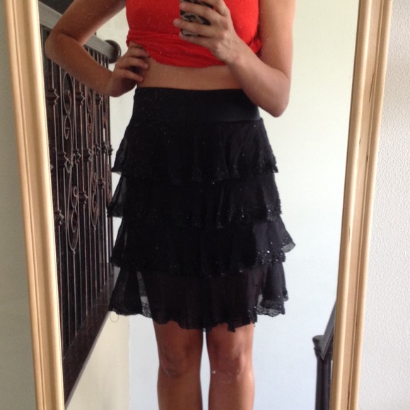 DVF Dian Von Furstenberg  black skirt