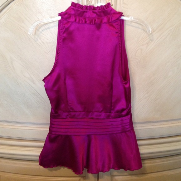 Fuchsia/purple Ruffled Rampage top - Picture 3 of 3