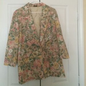 Vintage floral blazer