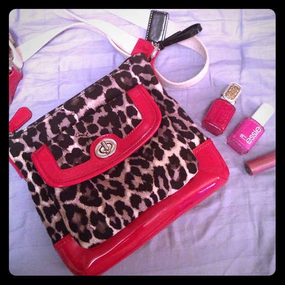 $92 TODAY ONLY!!! Coach Ocelot Print Crossbody