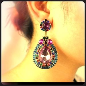 Large chandelier earrings