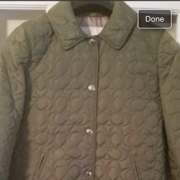 NWT- coach women's quilted jacket XL