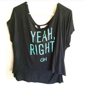 ❥gilly hicks "yeah right" top