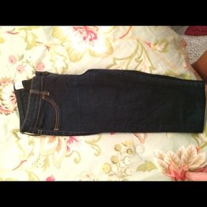 Hollister dark jeans.