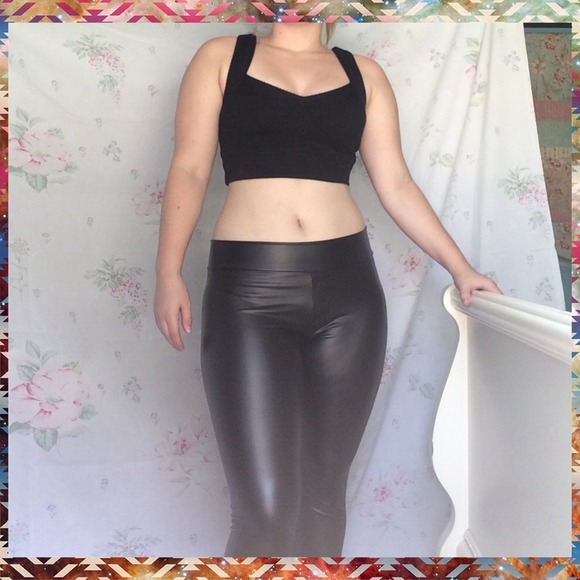 Faux Leather Pants