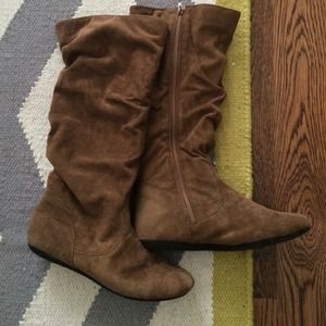 Brown Suede Boots