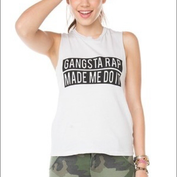 GANSTA RAP MADE ME DO IT Tank