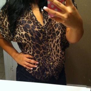 Cheetah blouse