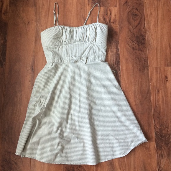 Papaya Dresses & Skirts - Green stripe flare dress