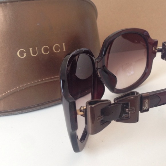 Gucci Exclusive Metal Bow Oversized Sunglasses main image 4