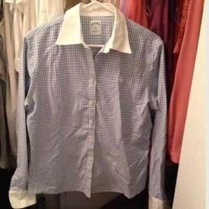 Women's brooks brothers button down shirt 10