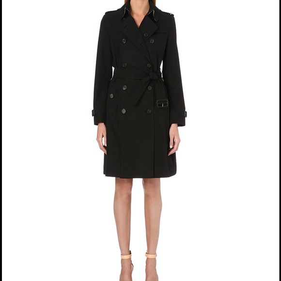 Banana republic black trench coat