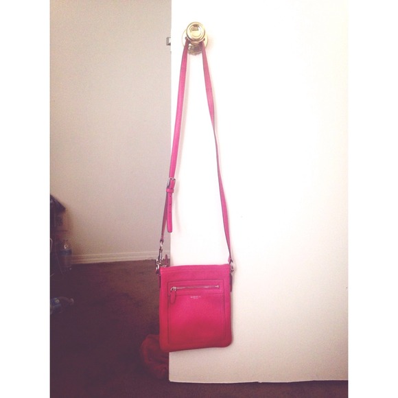 Coach pink crossbody purse