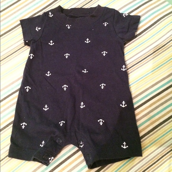 Baby onesie navy blue