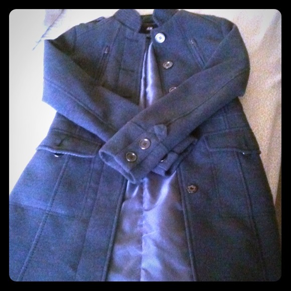 Sold. H&M charcoal grey peacoat brand NWOT