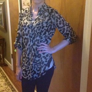 Xtaren cheeta print blouse