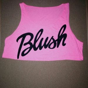 Neon pink crop