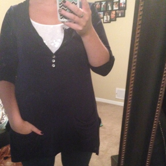 🚫Traded🚫Adorable Blue Jersey tunic