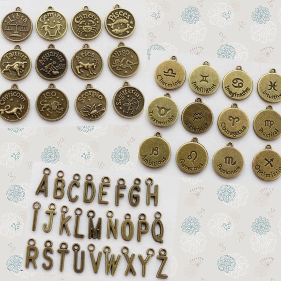 💜3 for $15💜Zodiac initial necklace. - Picture 2 of 2