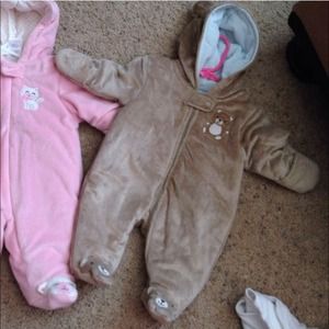Brown winter baby suit for baby