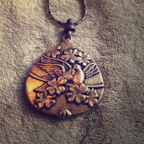 Beautiful Dove and Opal Necklace