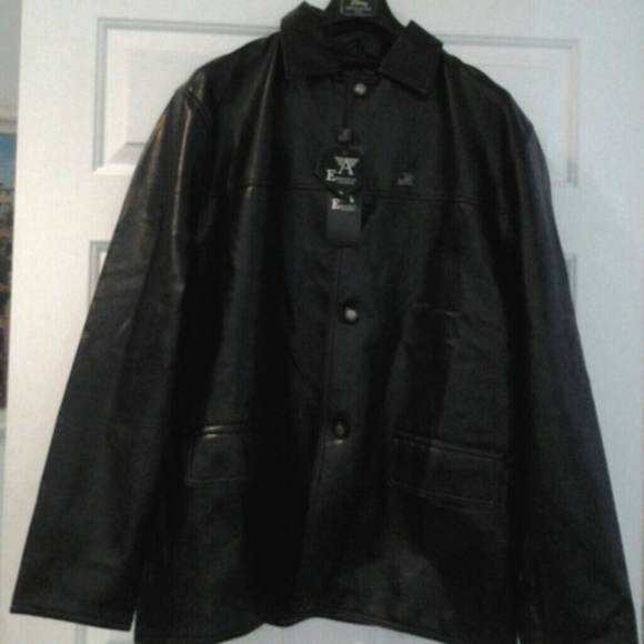 AEmporio Black Leather Jacket