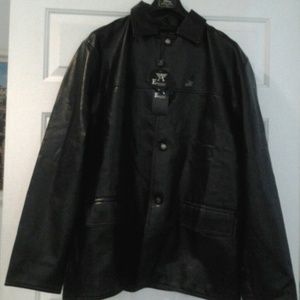 AEmporio Black Leather Jacket